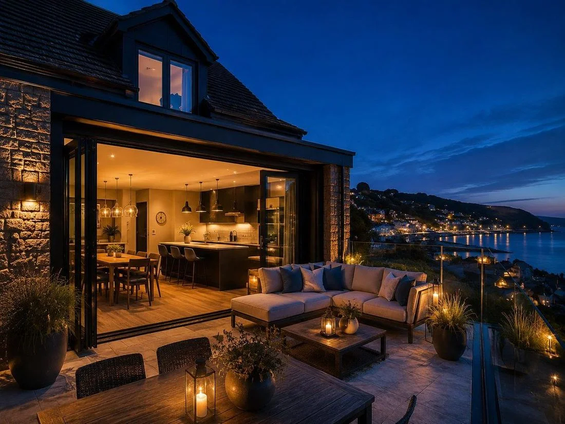 Mumbles Bifold Exterior Coastal Home