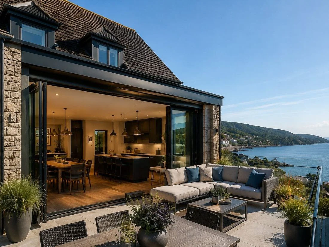 Mumbles Bifold Exterior Coastal Home