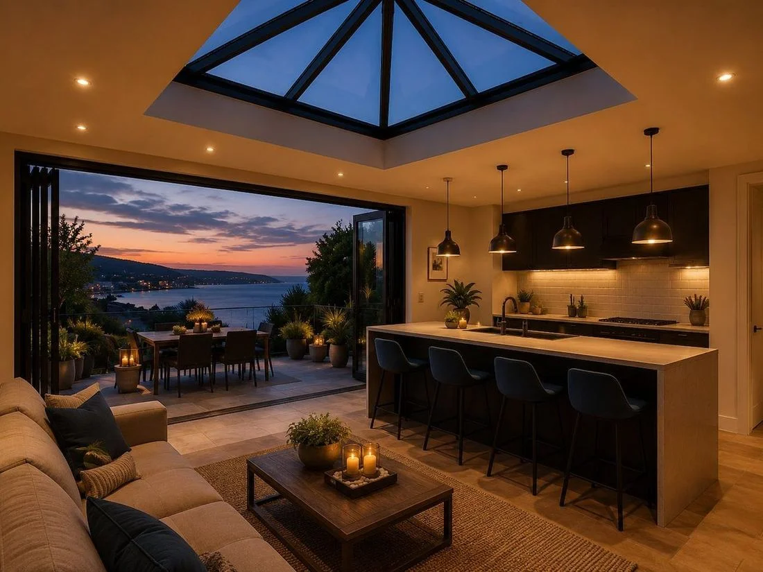 Mumbles Roof Lantern Interior Coastal Home