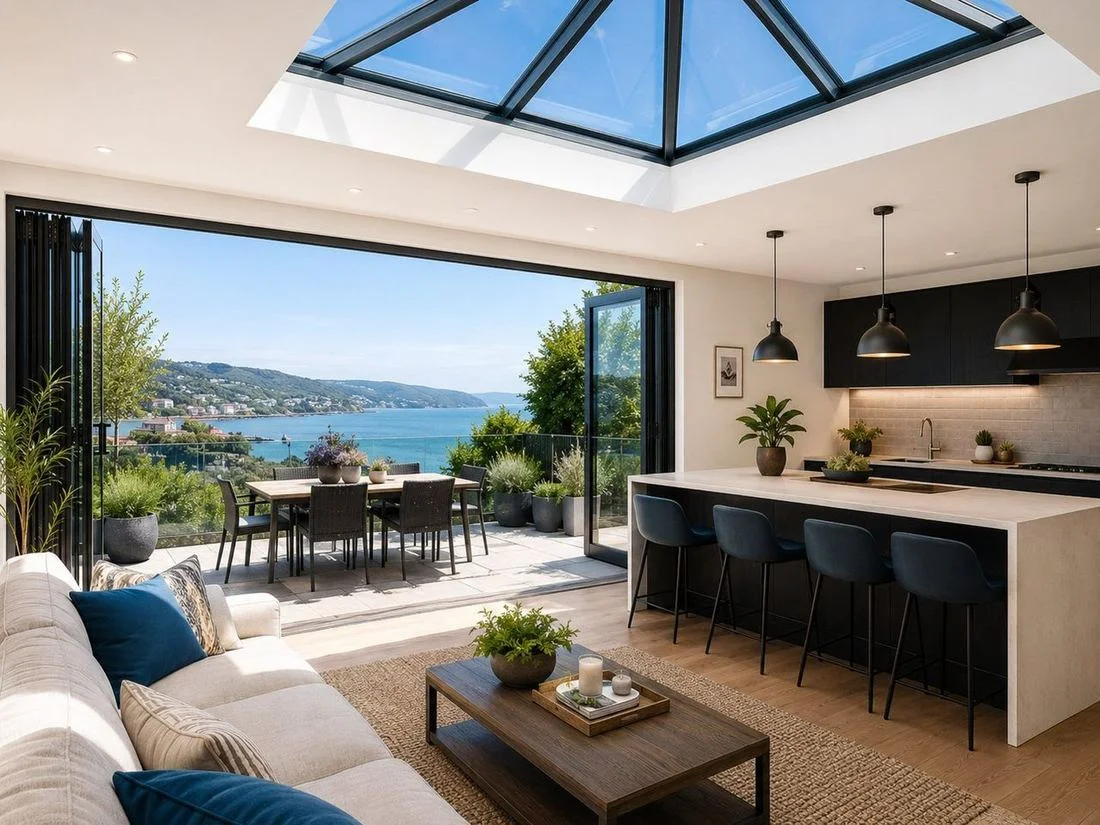Mumbles Roof Lantern Interior Coastal Home