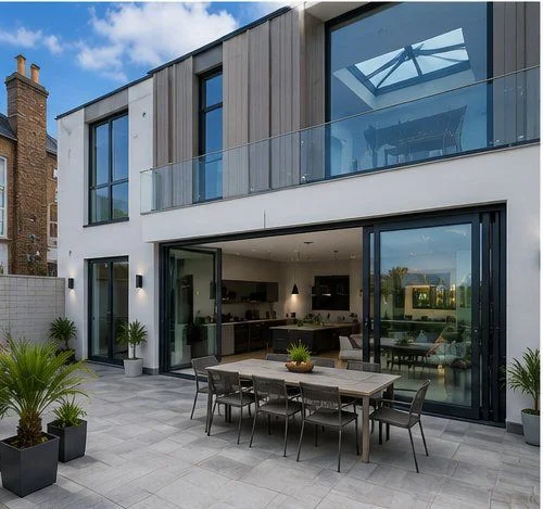 Surrey Contemporary New Build Bifold Exterior