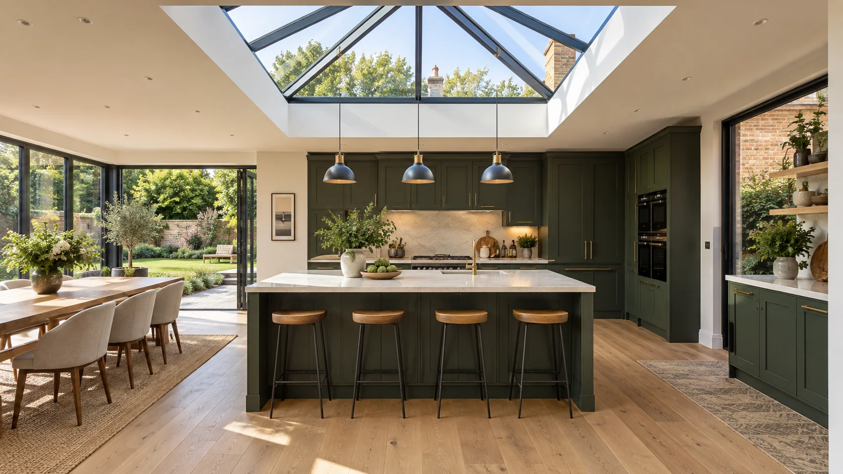 Where Should a Roof Lantern Be Positioned in an Extension?