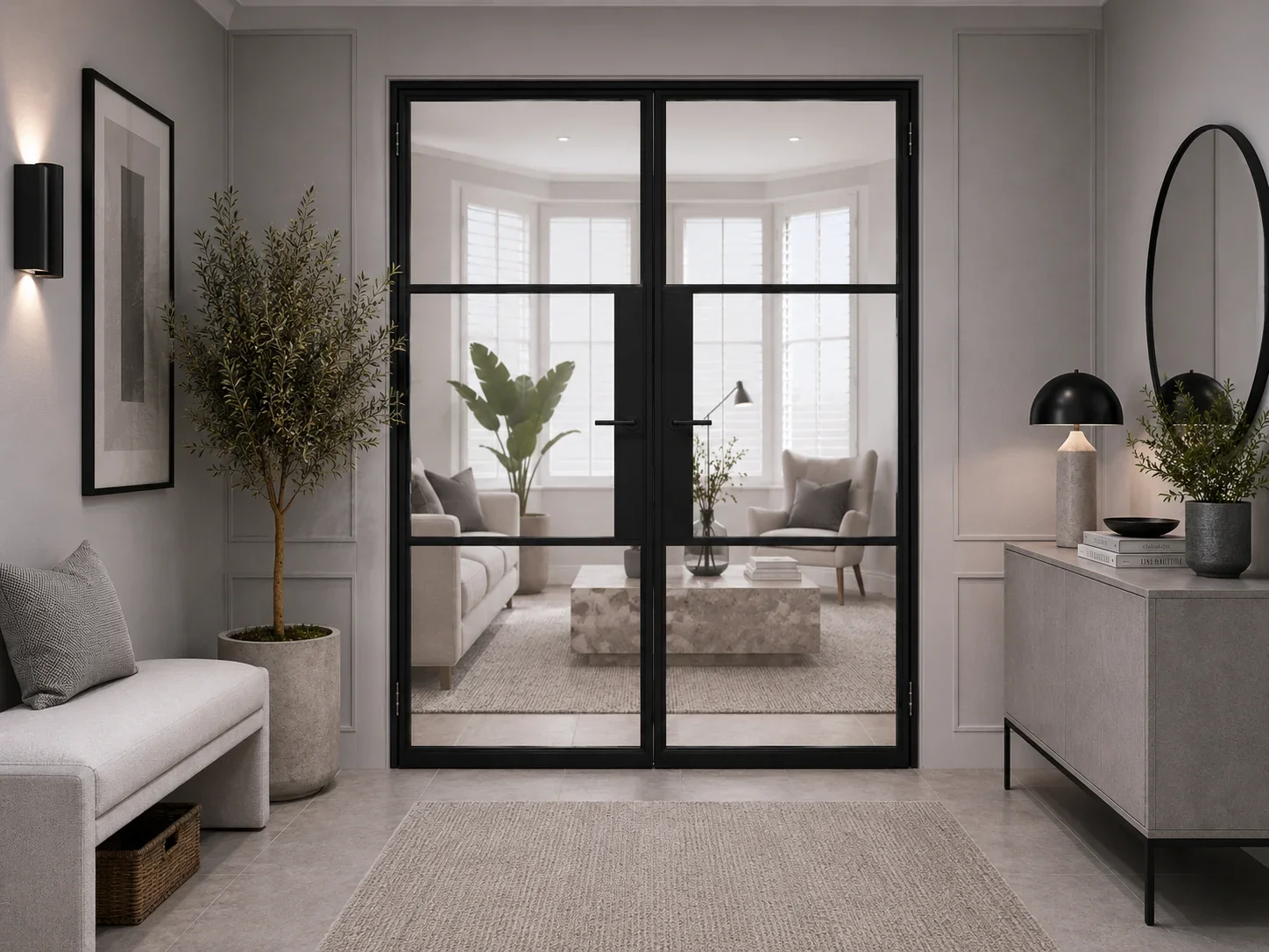Aluminium Internal French Doors