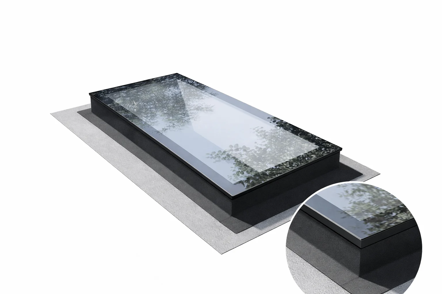 Rooflight 600 x 1200 (Frameless)