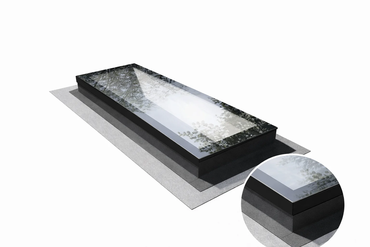 Rooflight 600 x 1800 (Frameless)