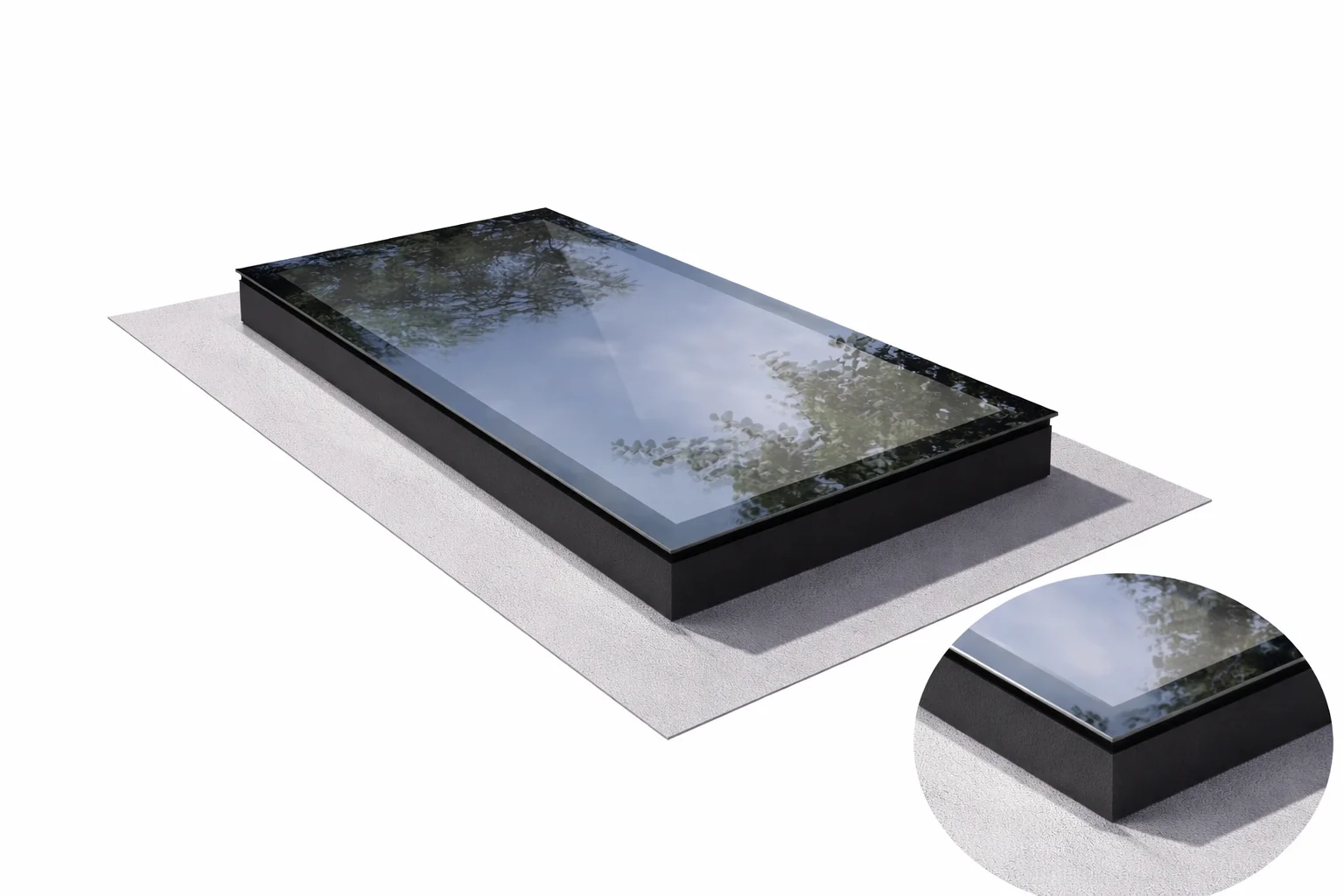 Rooflight 1000 x 2000 (Frameless)