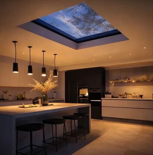 Frameless Flat Rooflight 1000 x 2500mm
