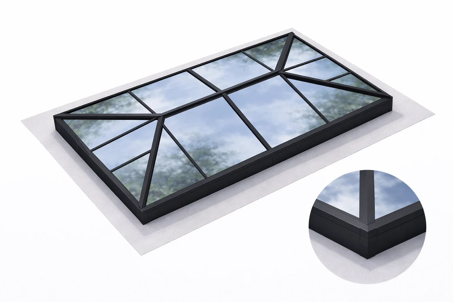 Pavilion Grand Roof Lantern – 3000mm x 4400mm