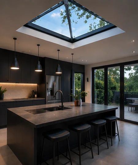 Zenith Square Aluminium Roof Lantern 1000 x 1000mm