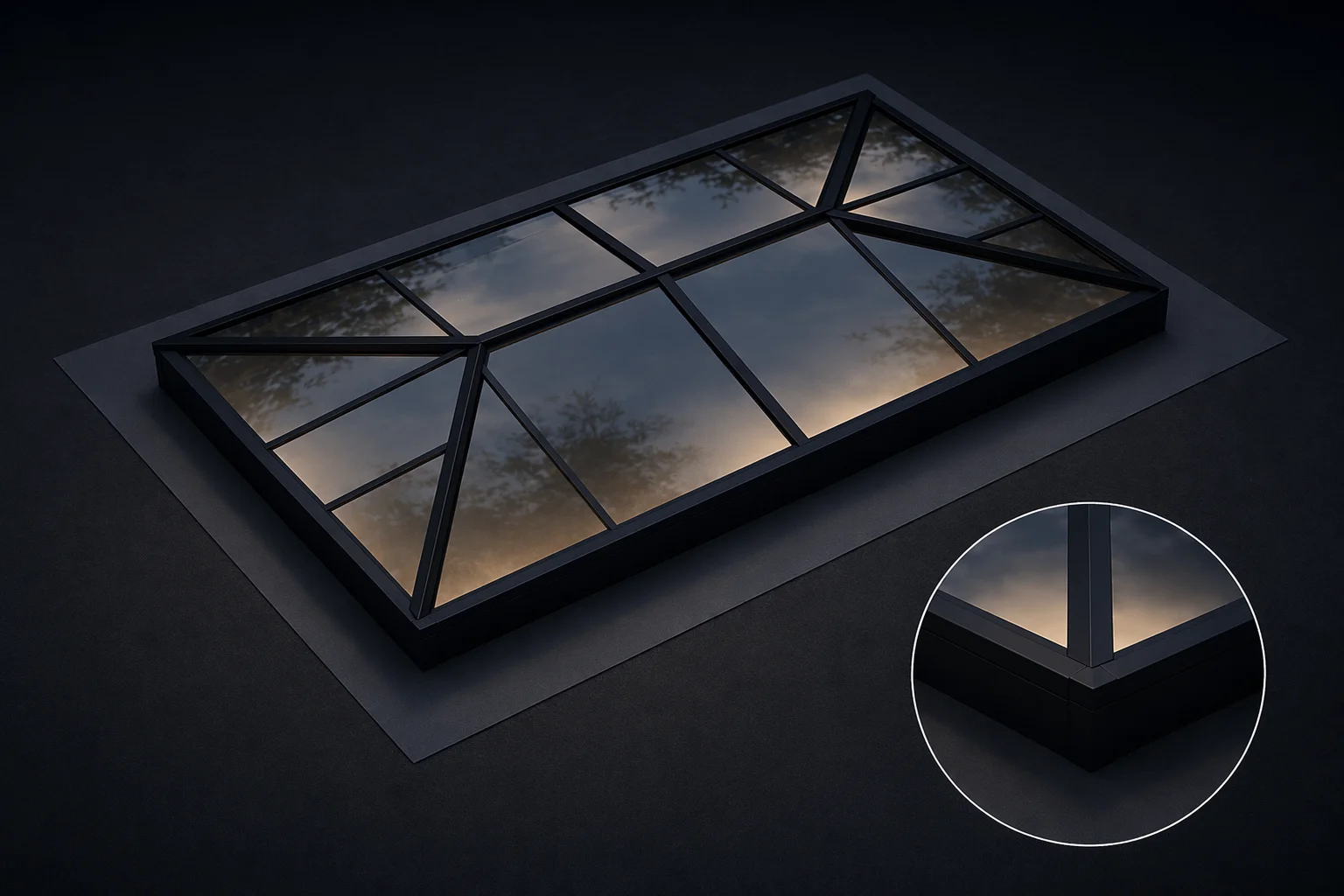 Pavilion Grand Aluminium Roof Lantern 2800 x 4200mm