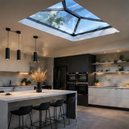 Lattice Elongated Aluminium Roof Lantern 1600 x 2600mm
