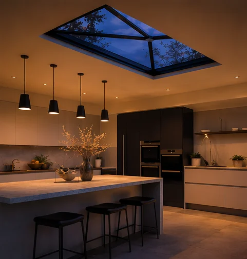 Meridian Rectangular Aluminium Roof Lantern 1000 x 1200mm