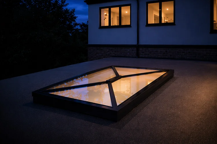 Meridian Rectangular Aluminium Roof Lantern 1200 x 1400mm