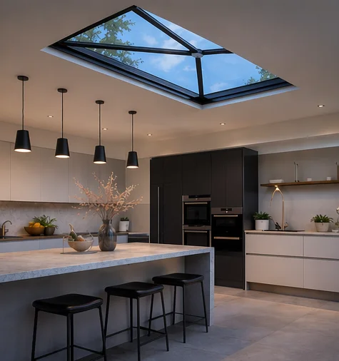 Meridian Rectangular Aluminium Roof Lantern 1200 x 1400mm