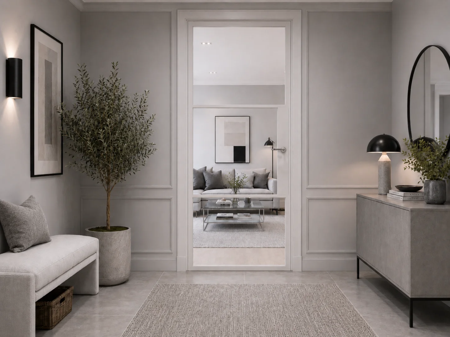 Single Door in White