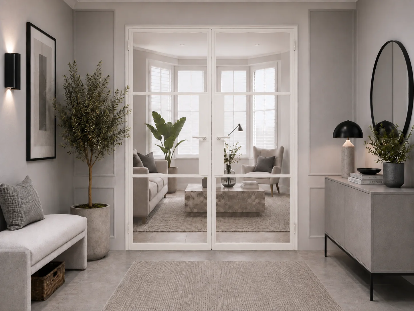 French Doors in White