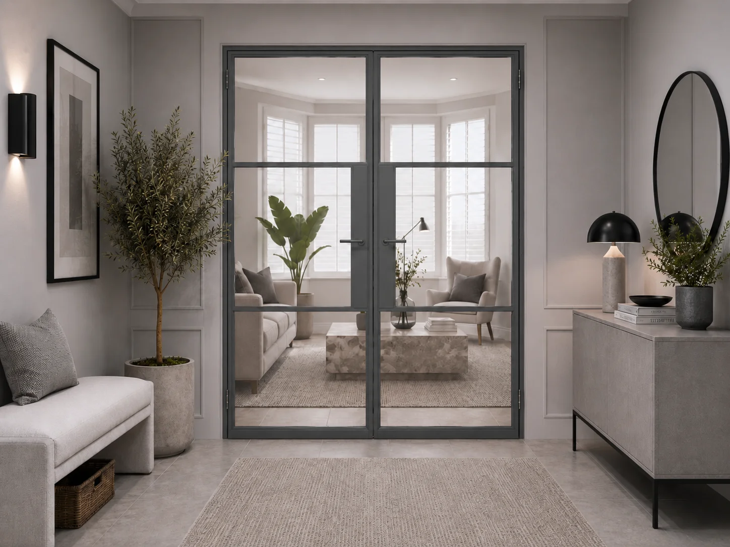 French Doors in Grey