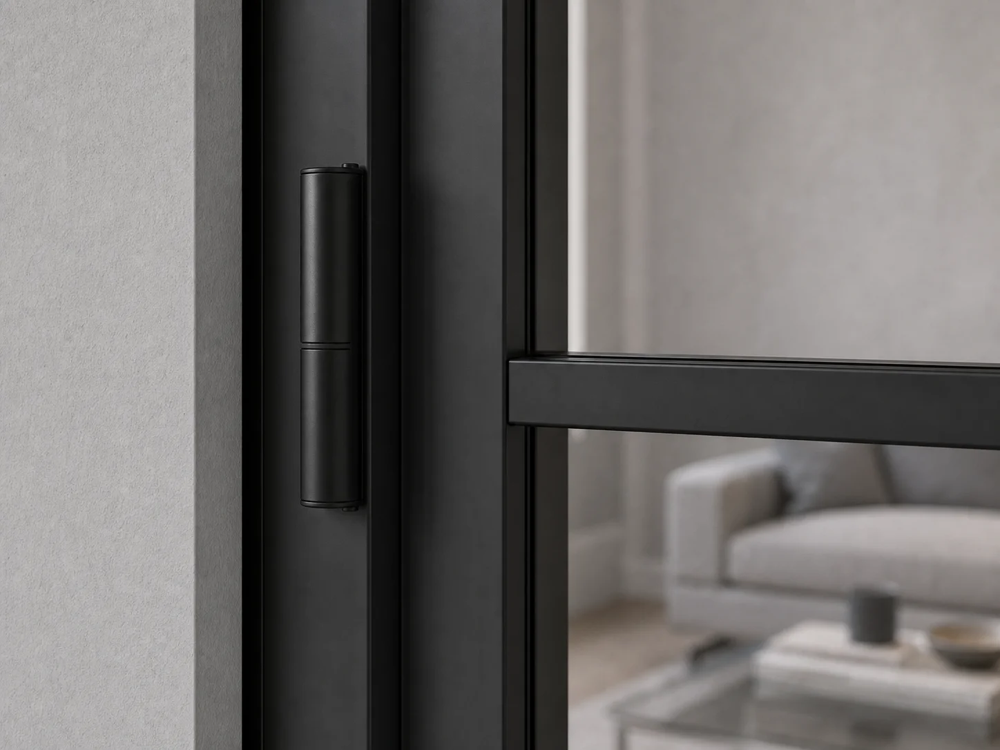 Aluminium Internal Door in Black
