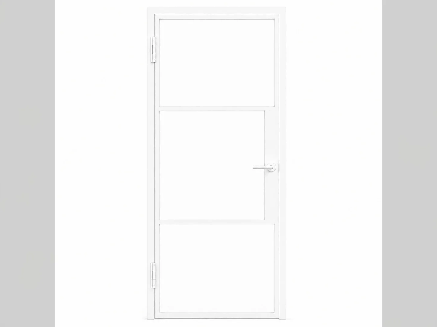Aluminium Internal Door in White