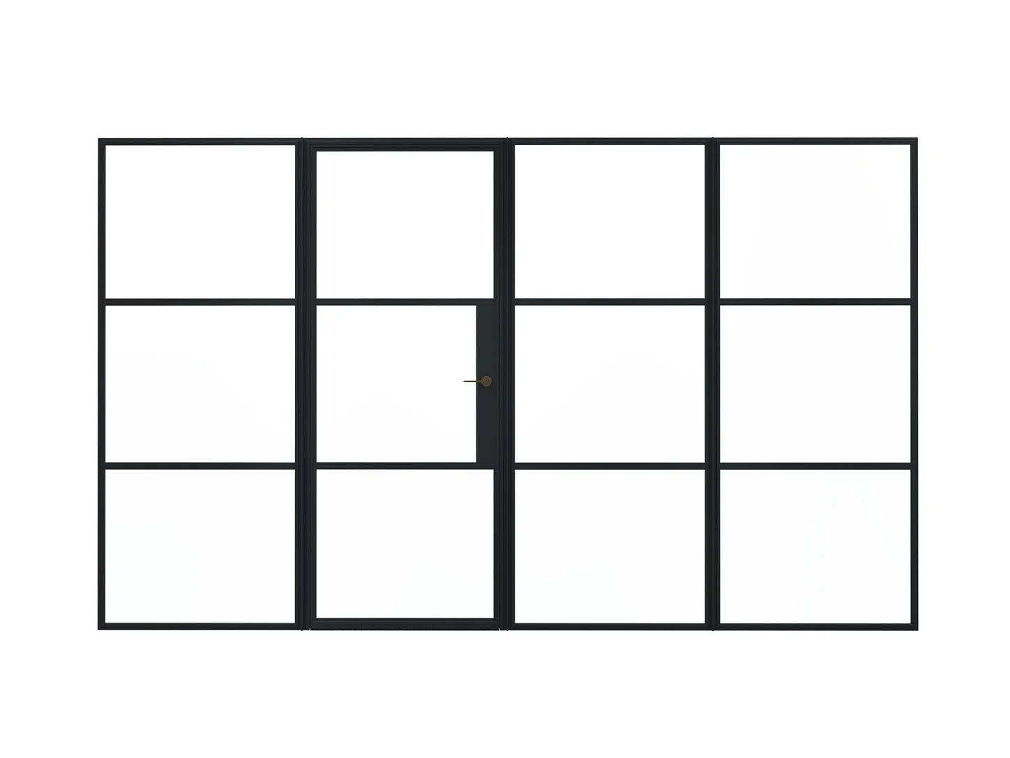 Aluminium French Doors in White