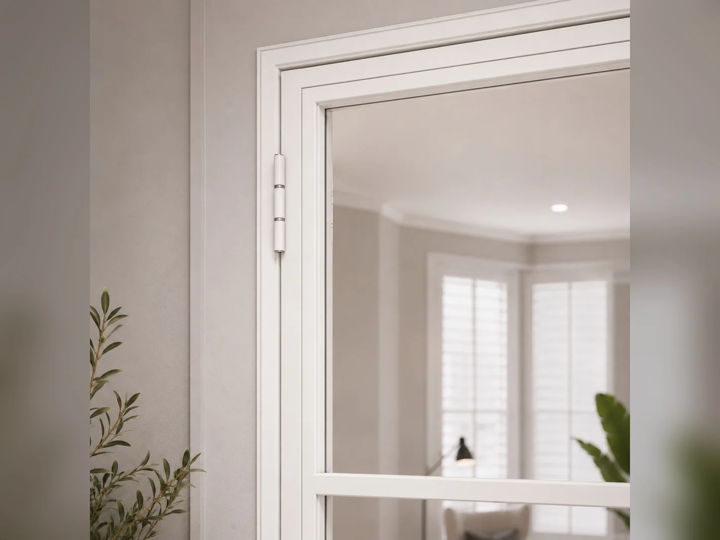 Aluminium French Doors in White