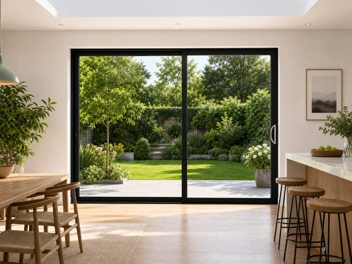 Single Slider Aluminium Sliding Doors