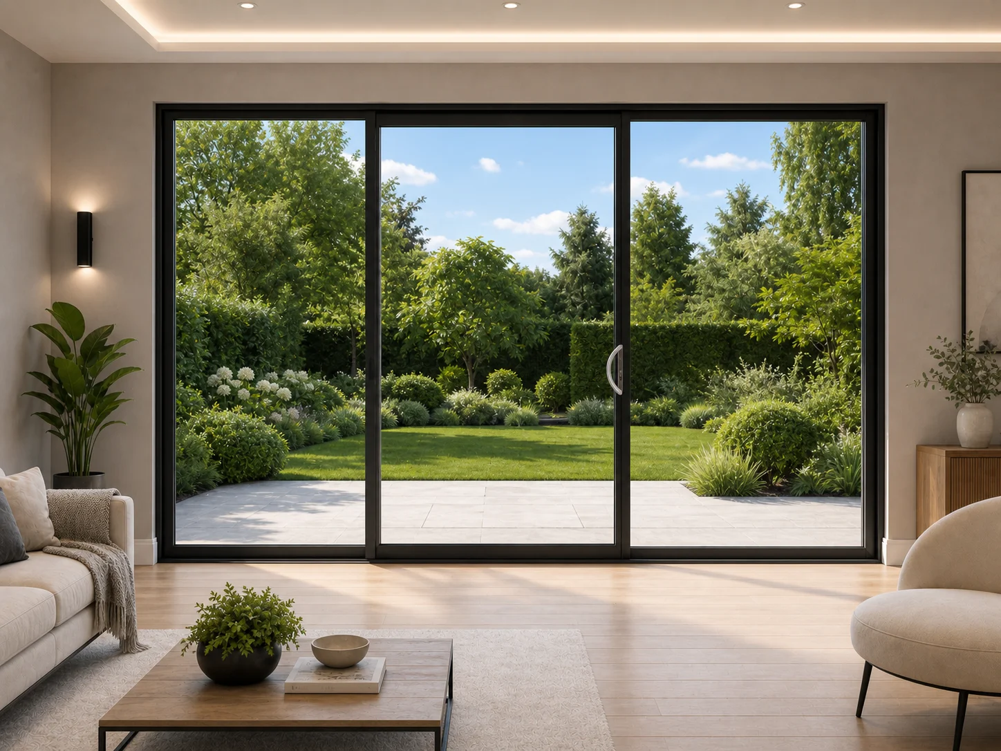 Centre Slider Aluminium Sliding Doors