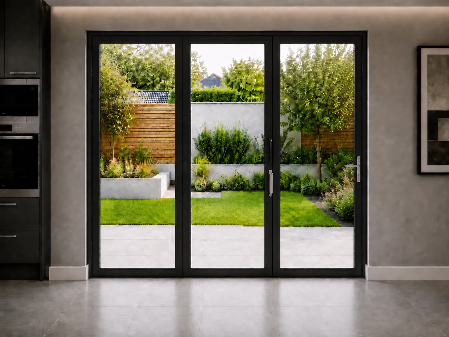3-Panel Aluminium Bifold - Visofold 6000
