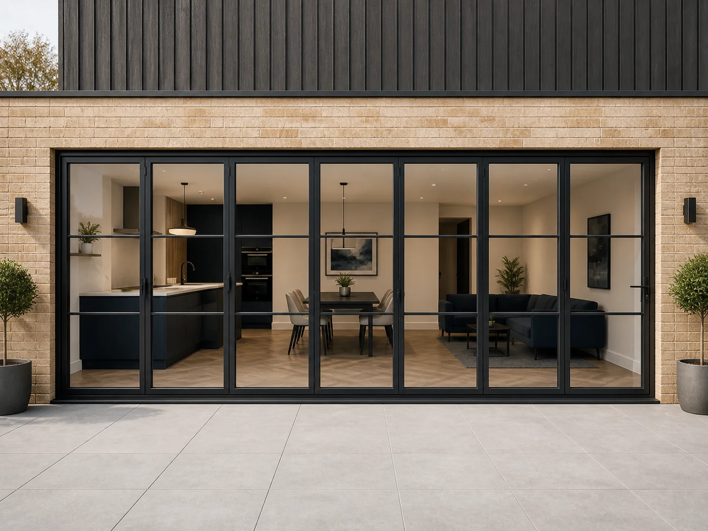 7-Panel Aluminium Bifold - Visofold Heritage