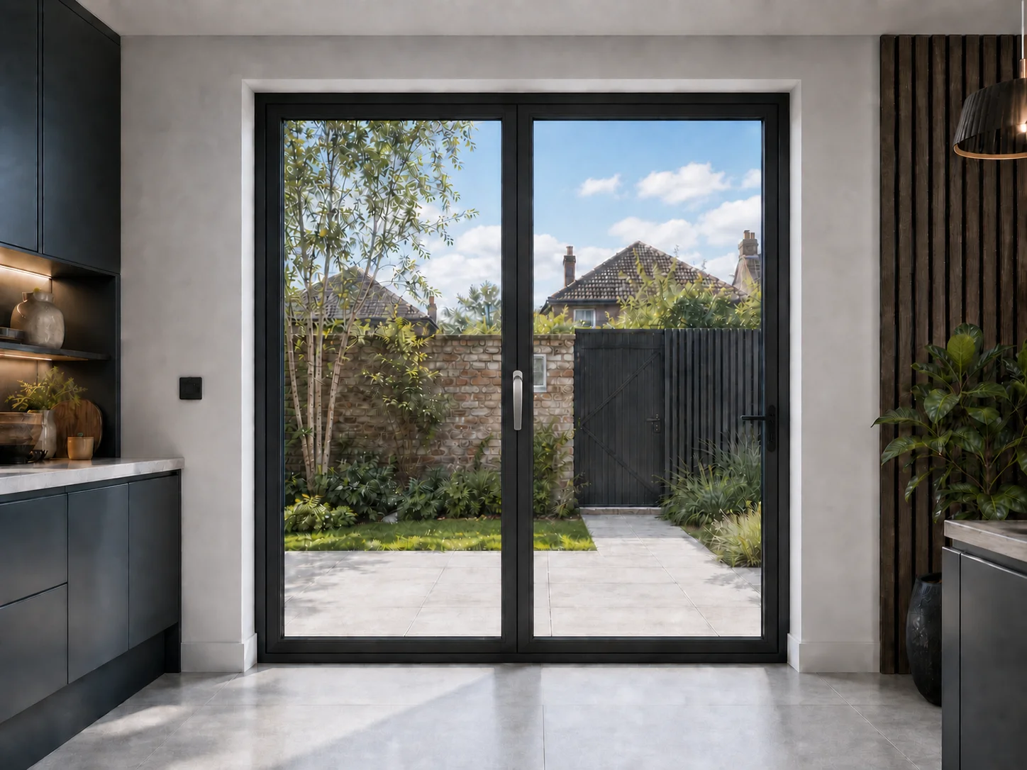 2-Panel Aluminium Bifold - Visofold 6000