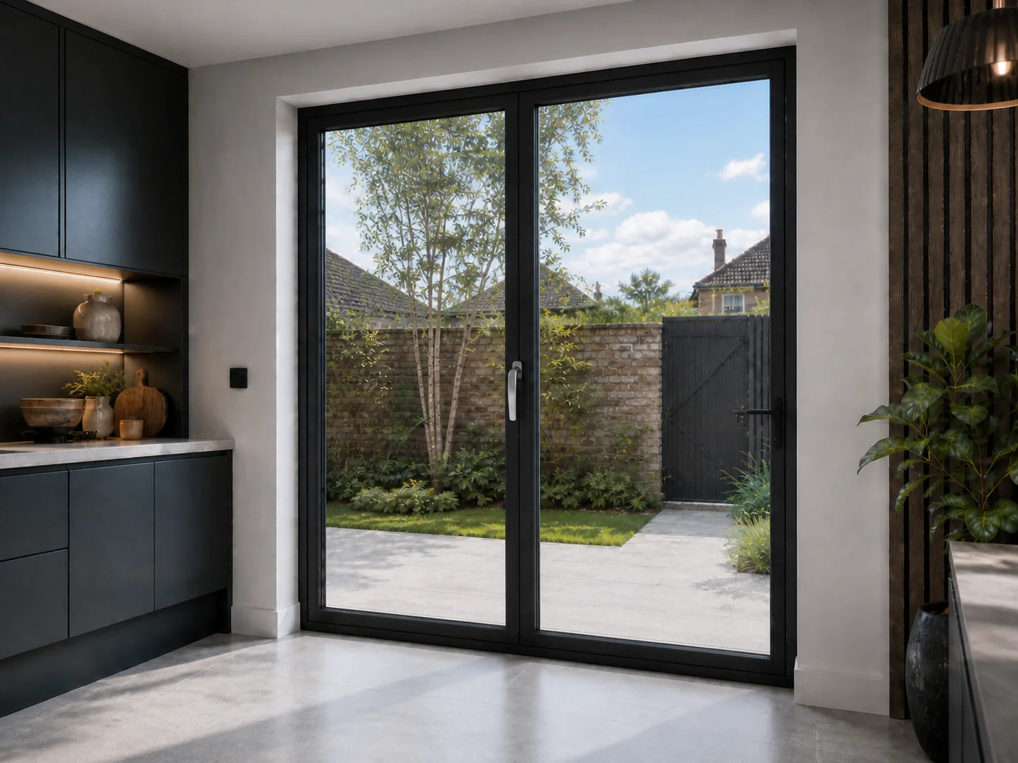 2-Panel Aluminium Bifold - Visofold 6000