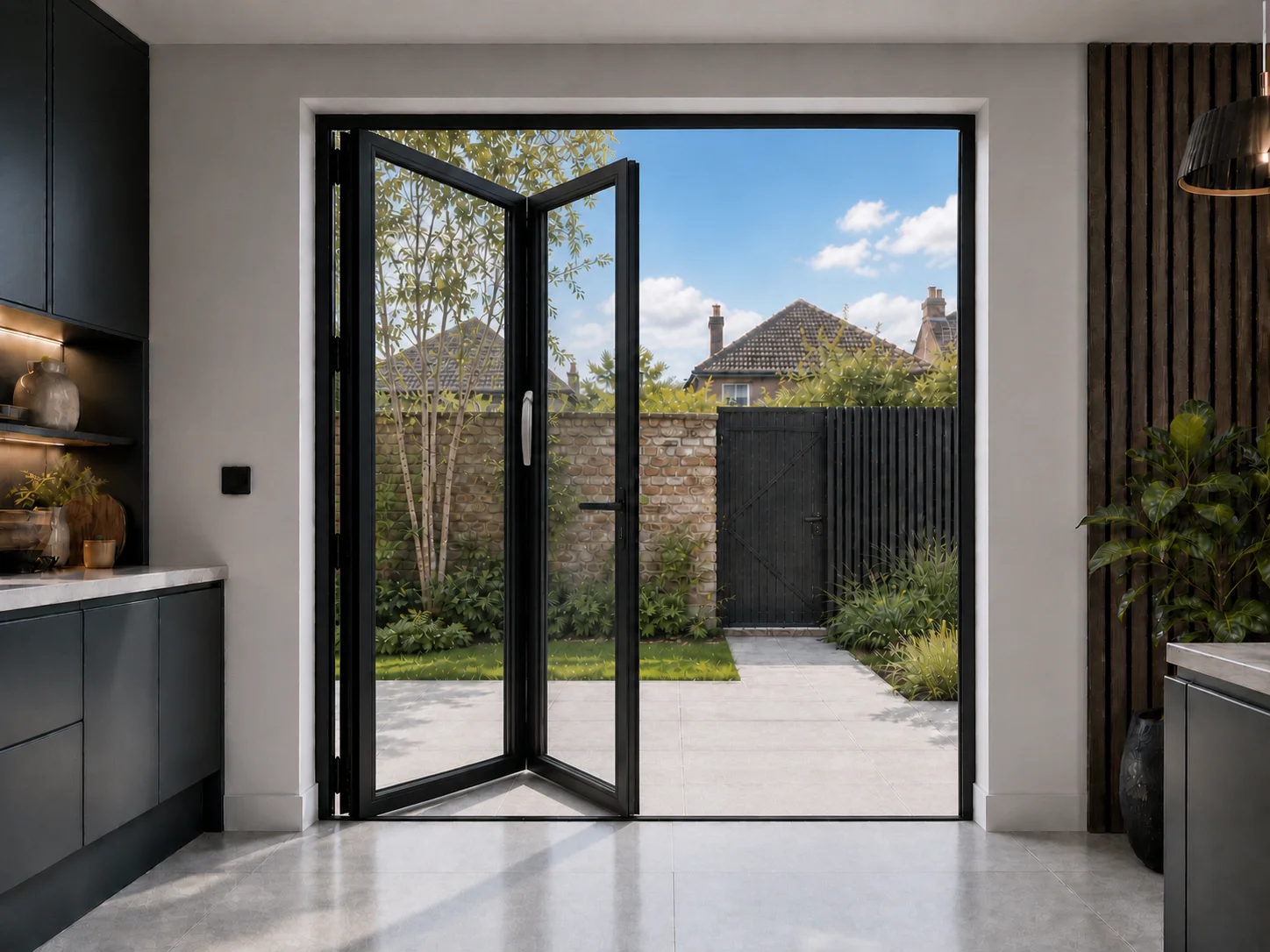 2-Panel Aluminium Bifold - Visofold 6000