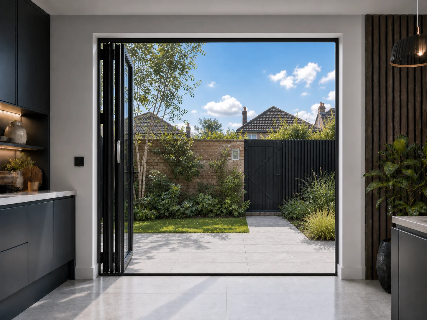 2-Panel Aluminium Bifold - Visofold 6000