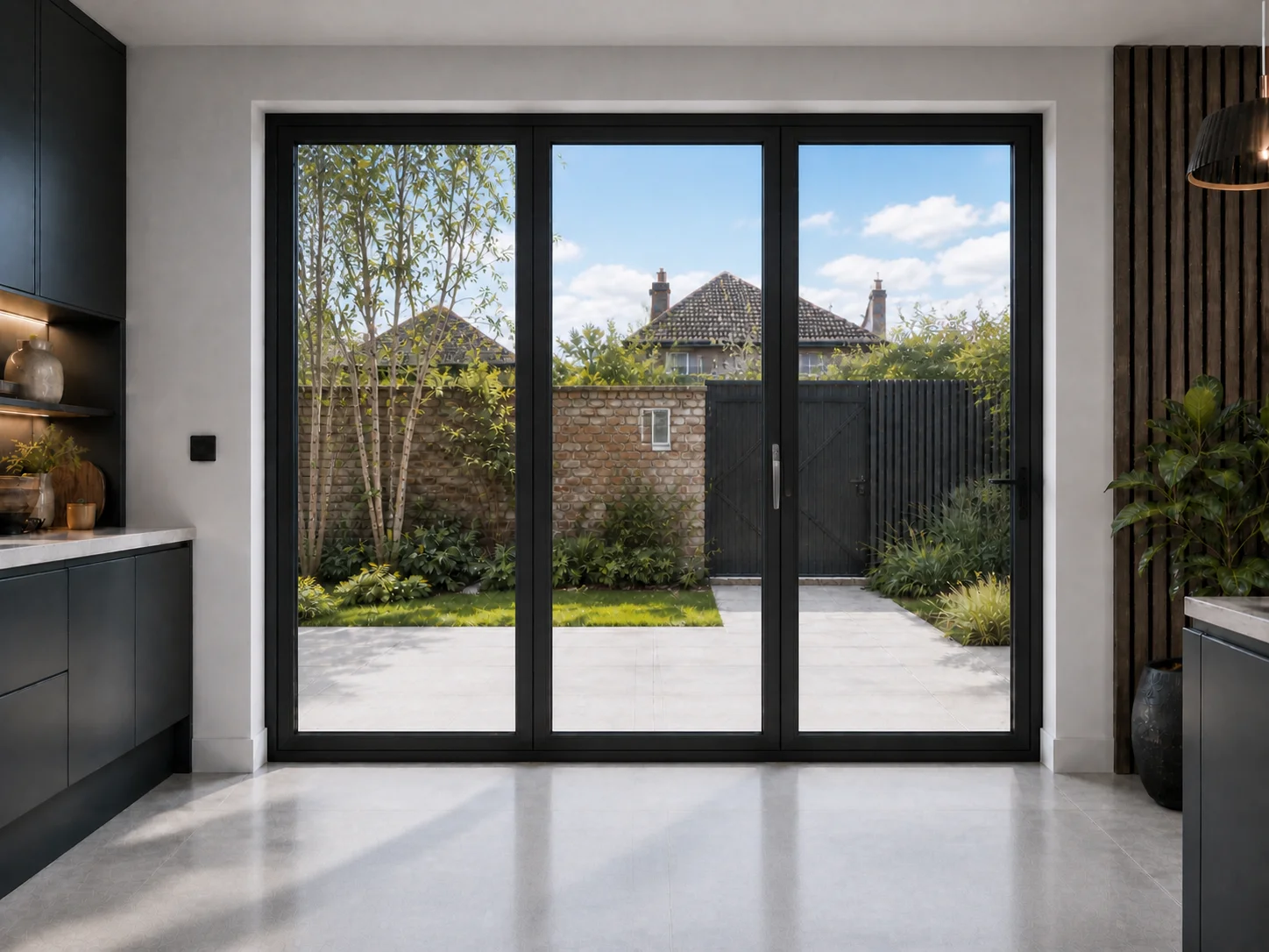 3-Panel Aluminium Bifold - Visofold 6000