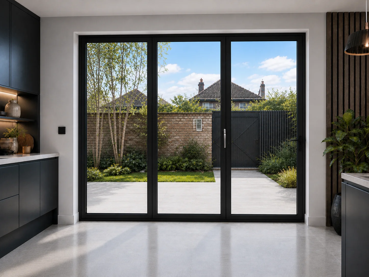 3-Panel Aluminium Bifold - Visofold 6000