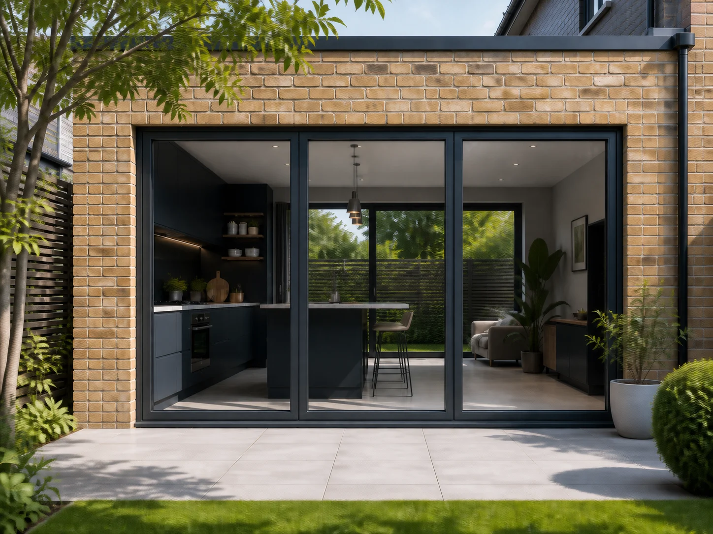 3-Panel Aluminium Bifold - Visofold 6000
