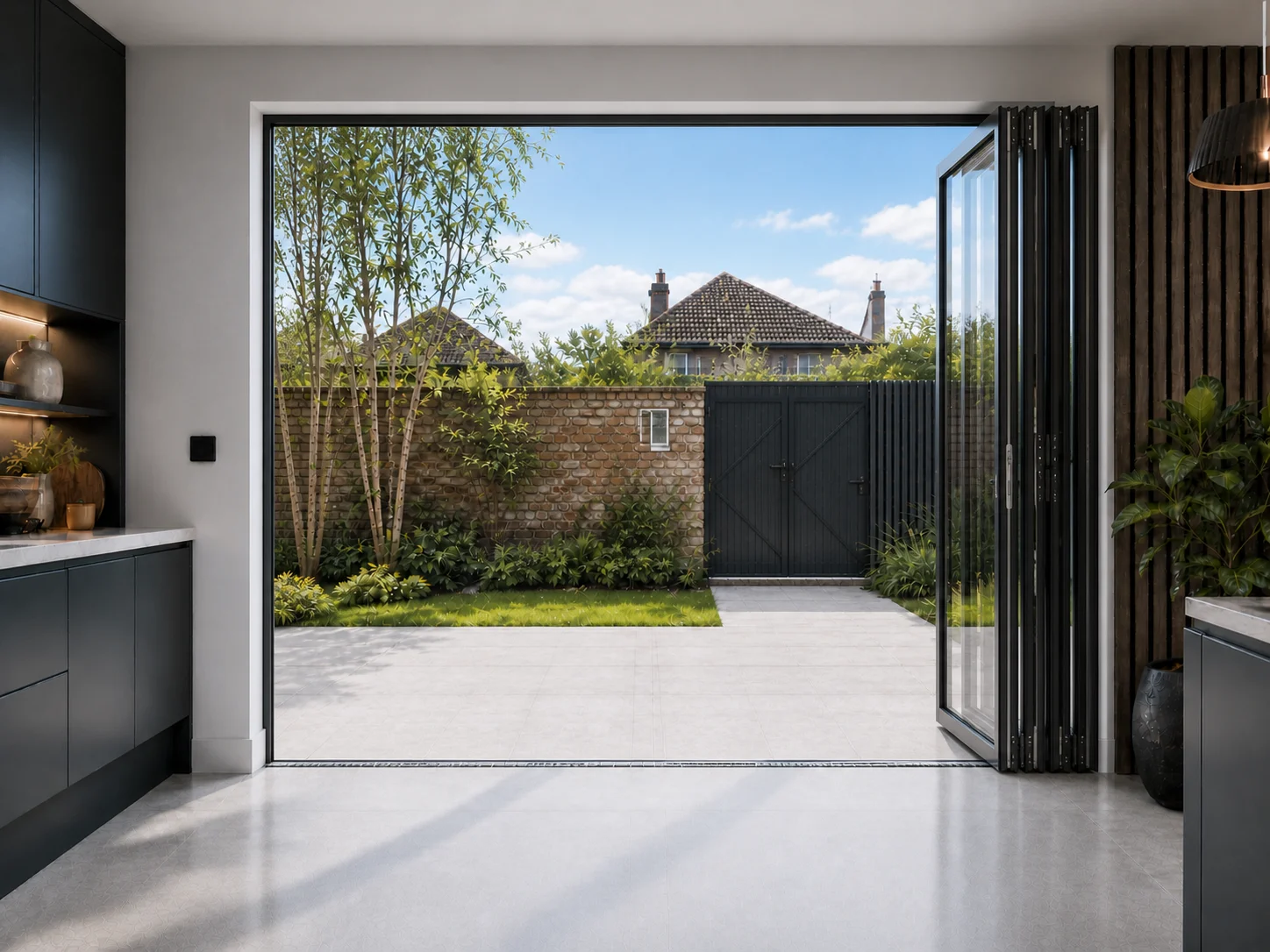 3-Panel Aluminium Bifold - Visofold 6000