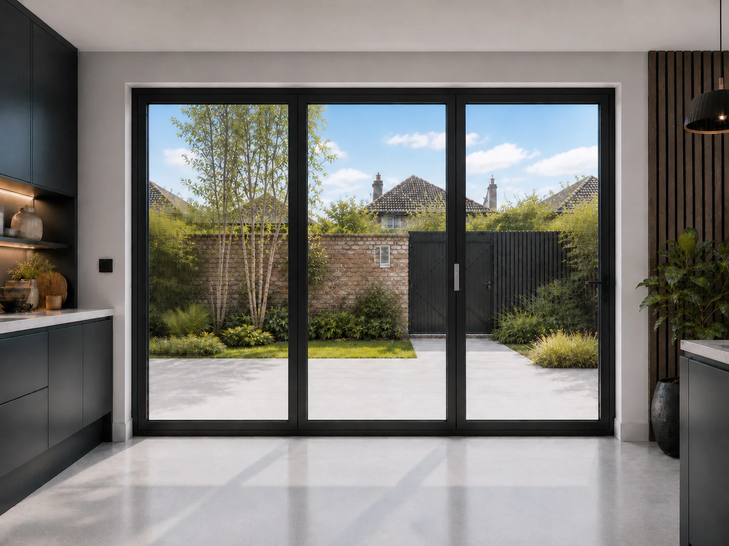 3-Panel Aluminium Bifold - Visofold 6000
