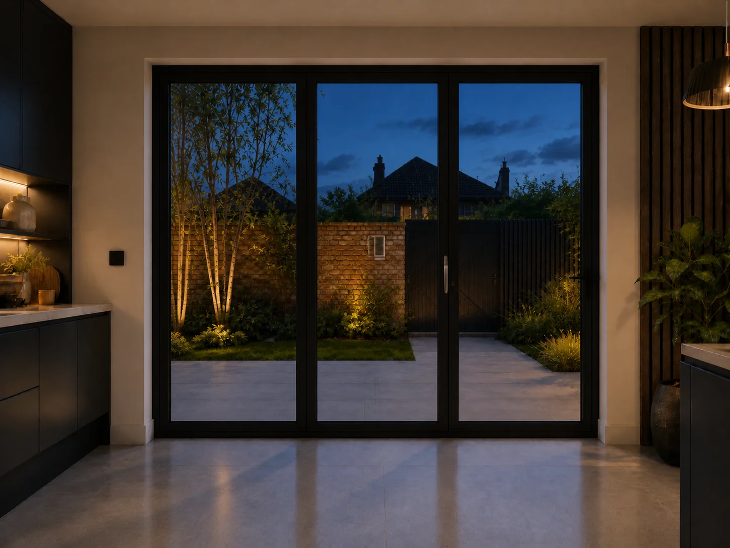 3-Panel Aluminium Bifold - Visofold 6000