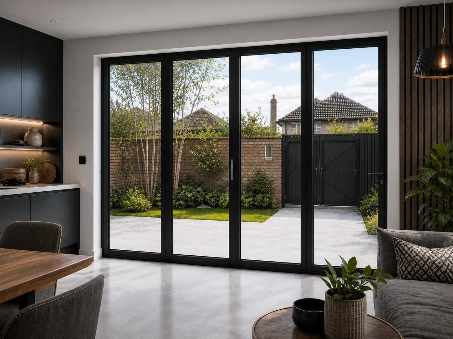 4-Panel Aluminium Bifold - Visofold 6000