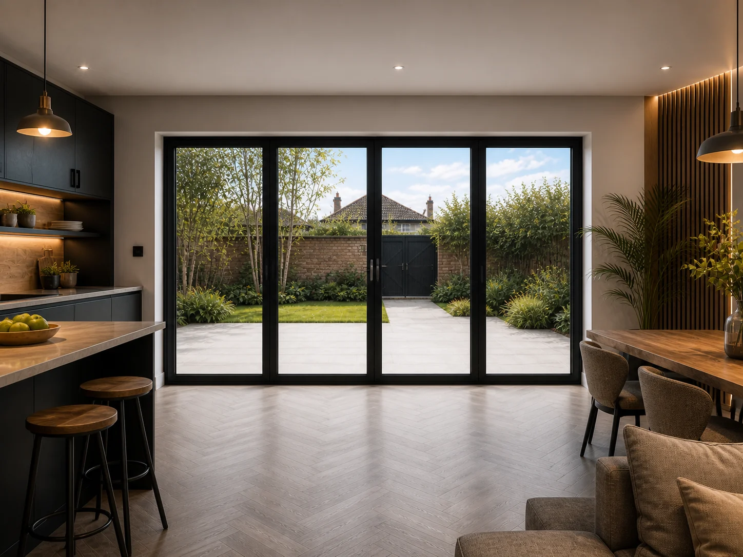 4-Panel Aluminium Bifold - Visofold 6000