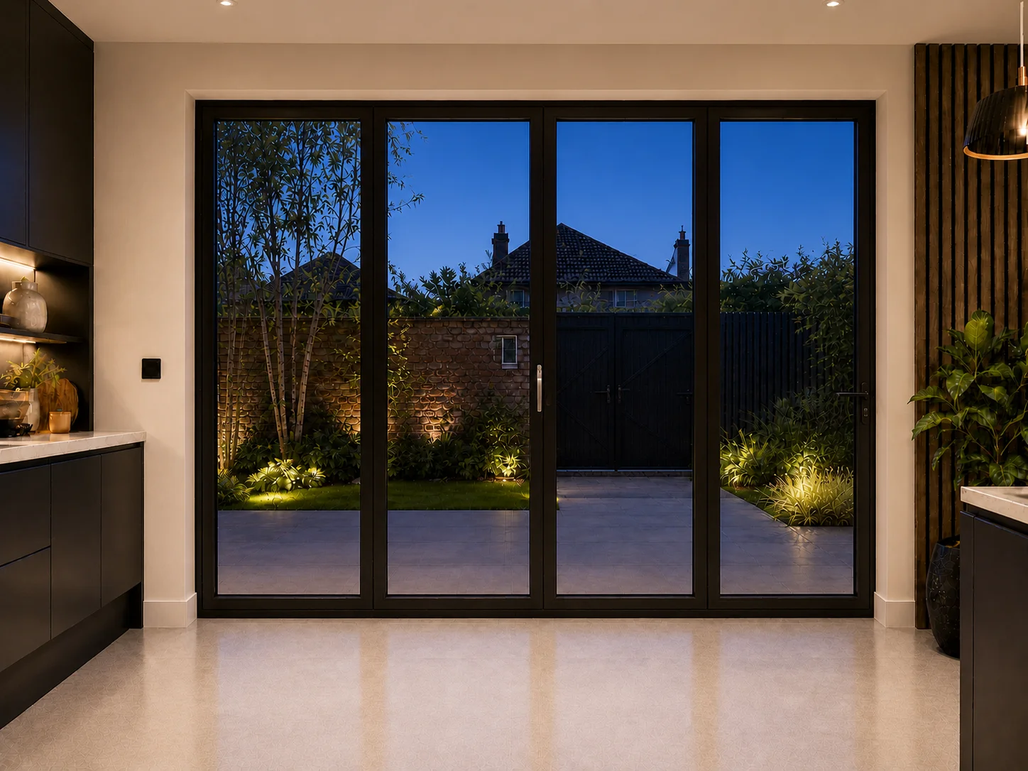 4-Panel Aluminium Bifold - Visofold 6000