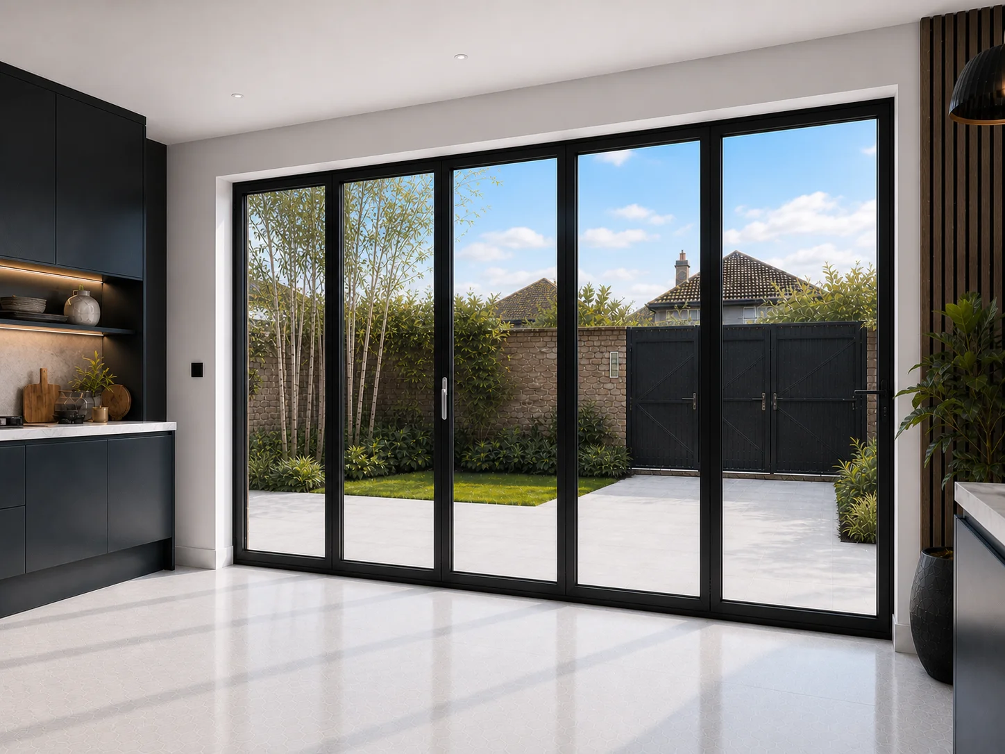 5-Panel Aluminium Bifold - Visofold 6000