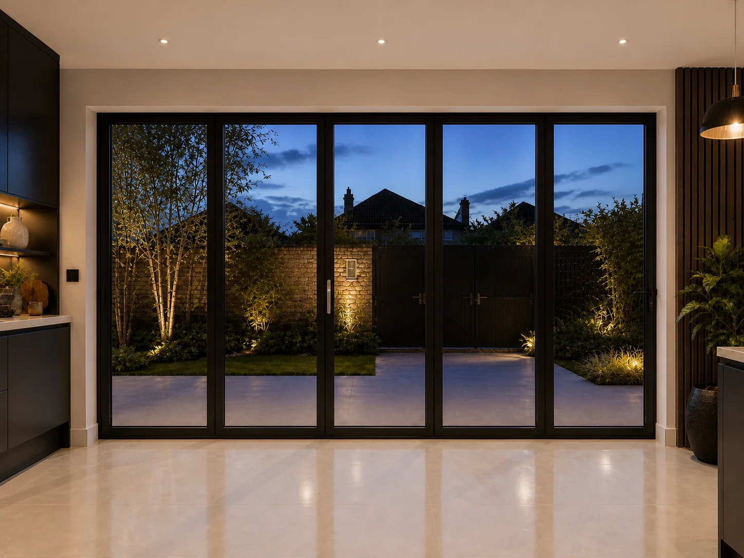 5-Panel Aluminium Bifold - Visofold 6000