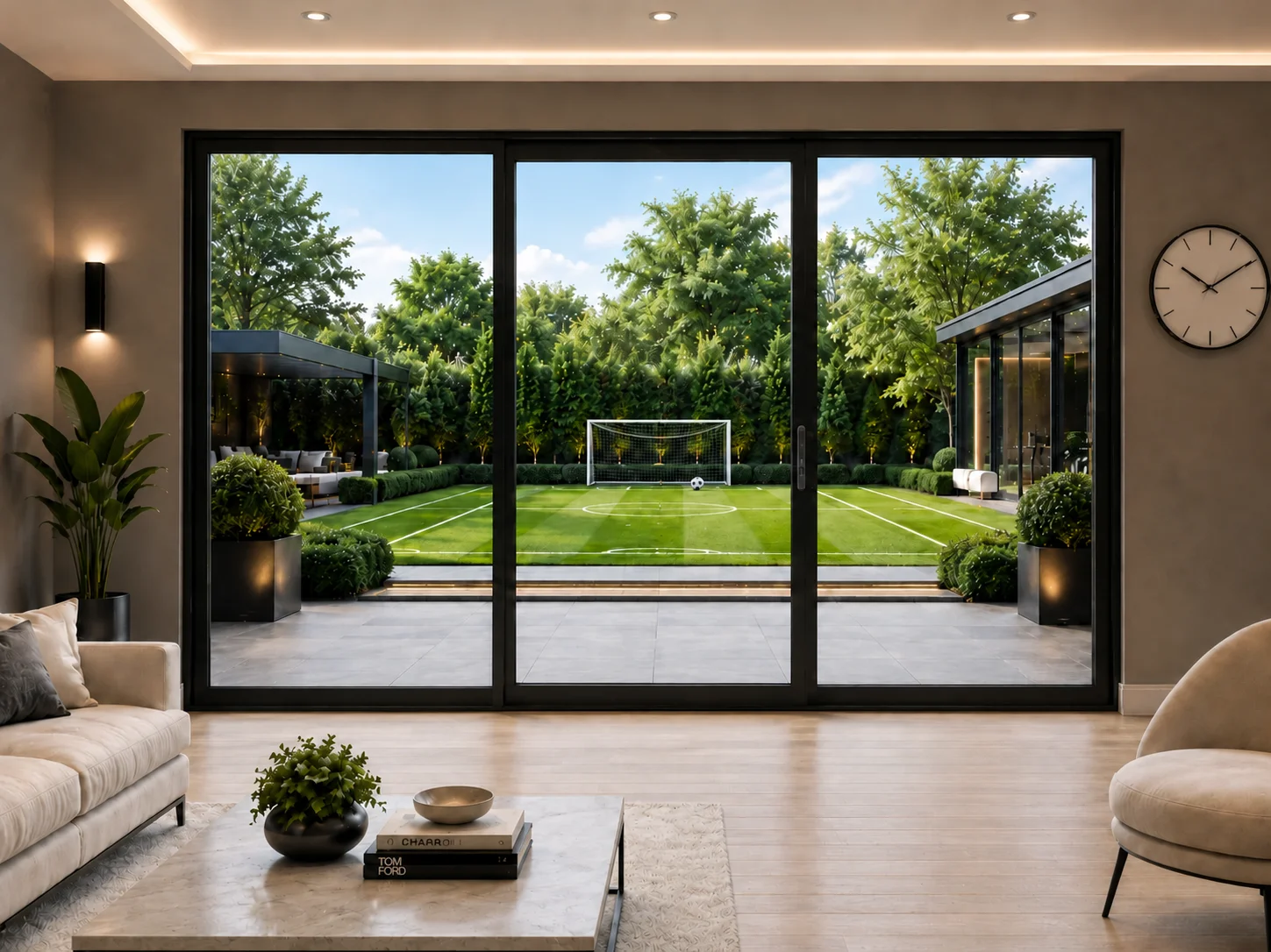 Centre Slider Aluminium Sliding Doors