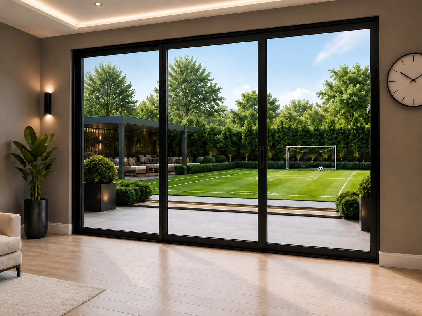 Centre Slider Aluminium Sliding Doors