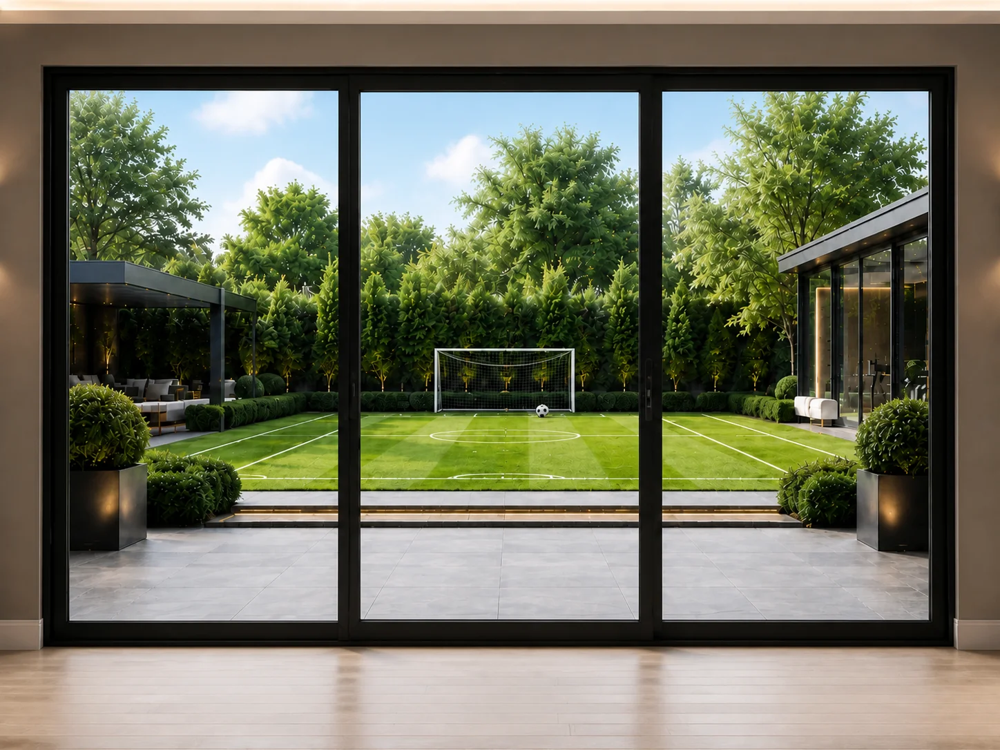 Centre Slider Aluminium Sliding Doors