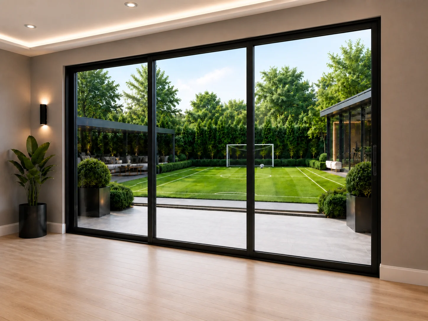 Side Slider Aluminium Sliding Doors