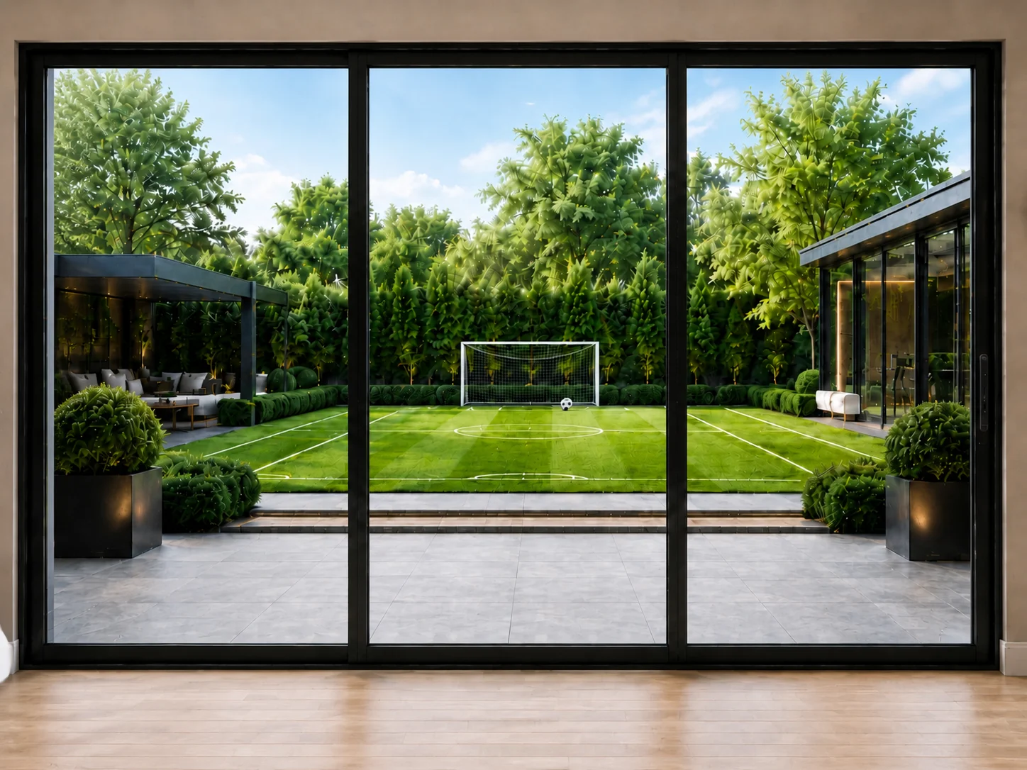 Side Slider Aluminium Sliding Doors