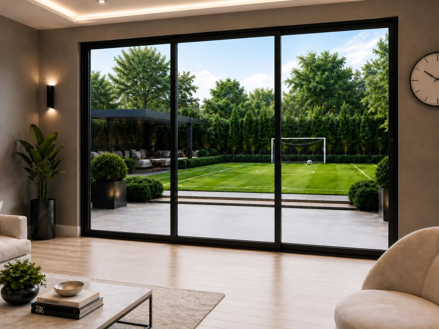 Side Slider Aluminium Sliding Doors